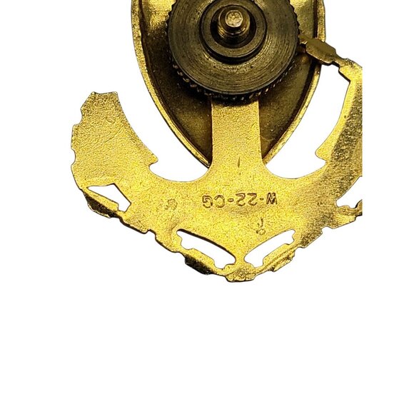 US Navy Master Chief Petty Officer Pin M-22-GI Vietnam Era Anchor Shield Star - Picture 6 of 8